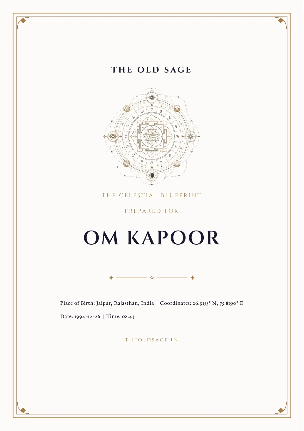 Report cover page