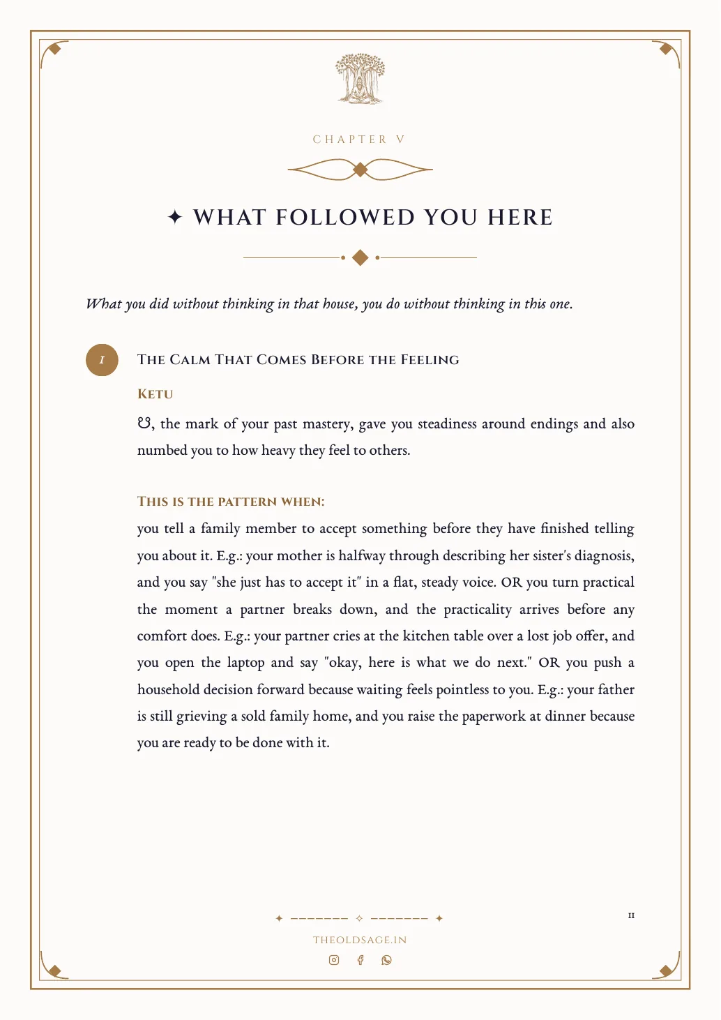 What Followed You Here